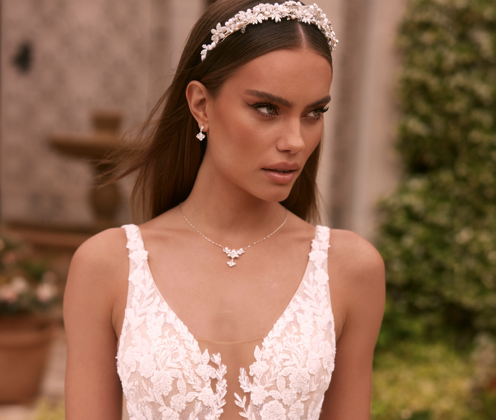 Trouwjurk Bianco Evento Clorinde bij Bruidsmode Outlet