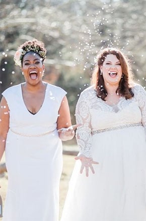 Wedding dresses for curvy brides